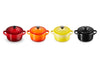 Le Creuset Serveerpan / Mini Braadpan  Signature - Vuur en Vlam - ø 10 cm / 250 ml - 4 stuks