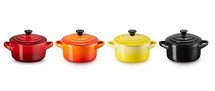 Le Creuset Serveerpan / Mini Braadpan  Signature - Vuur en Vlam - ø 10 cm / 250 ml - 4 stuks