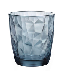 Bormioli Rocco Water Glasses Diamond Blue 300 ml - 6 Pieces