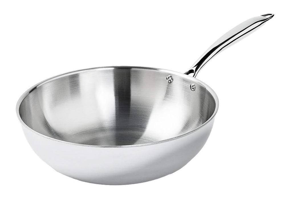 Cookinglife Wokpan - TriPly RVS - ø 28 cm - zonder anti-aanbaklaag