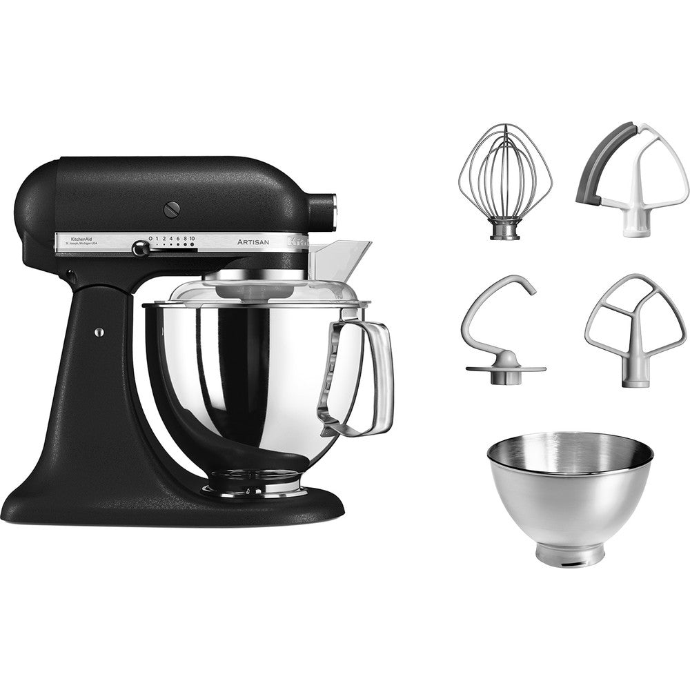 KitchenAid Keukenmachine Artisan - kantelbare kop - vulkaanzwart - 4.8 liter - 5KSM175PSEBK