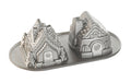 Nordic Ware Bakvorm Gingerbread House Duet Zilver - 2 stuks