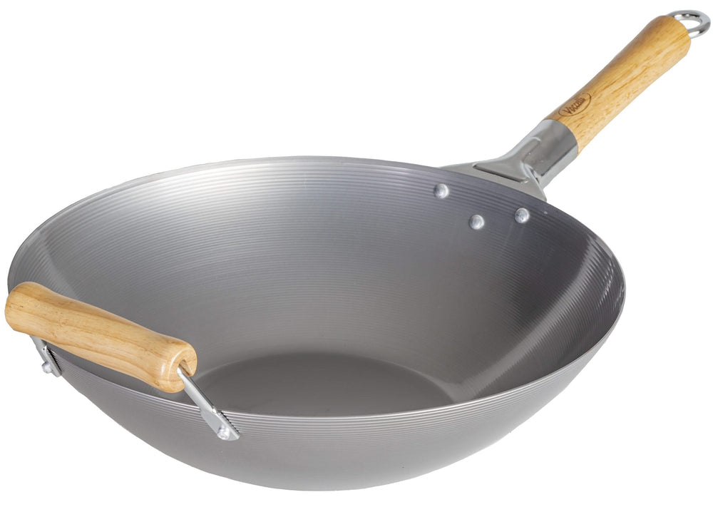 Cookinglife Wokpan Voccelli - Plaatstaal - ø 35 cm - zonder anti-aanbaklaag