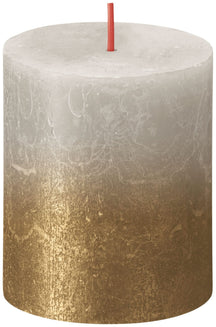 Bolsius Pillar Candle Sunset Sandy Grey - 8 cm / ø 7 cm