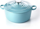 BK CasseroleBurgundy - Aqua Blue - ø 24 cm / 4.2 liters