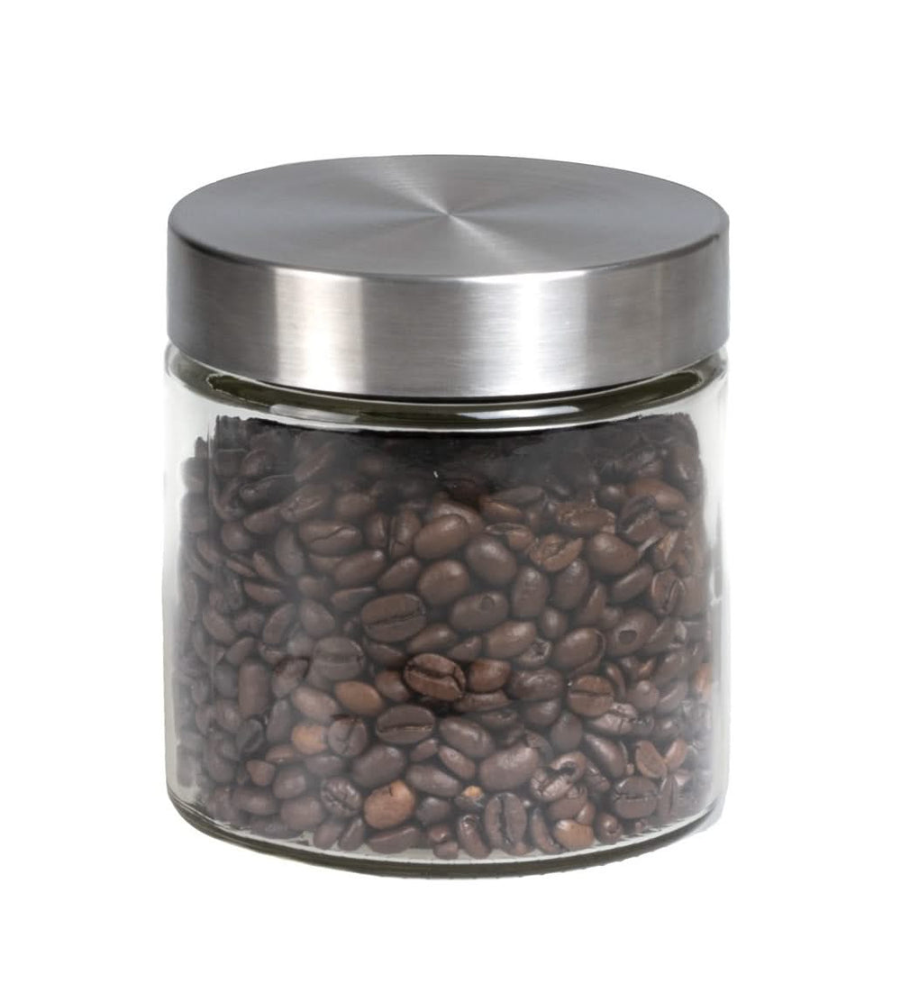 Sareva Stock jar - Glass / stainless steel lid - Ø 11 cm / 850 ml