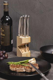 Sareva Steak Knife Set Laguiole - Stainless Steel - 6 pieces