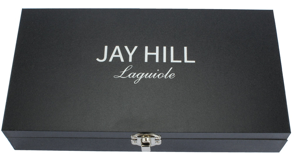 Jay Hill Steakmessen Laguiole - Raw Black - RVS - 6 Stuks