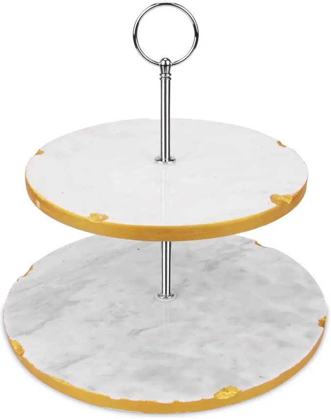 Jay Hill Etager marble gold - Ø 20 & 25 cm - 2 layers