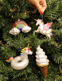 Nordic Light Christmas Bauble Set - Fantasy World - 4 Pieces