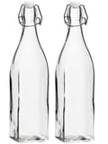 Cookinglife Beugelflessen Vierkant - 1 Liter - 2 Stuks