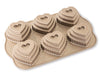 Nordic Ware Bakvorm Tiered Heart Bundtette Zilver - 6 stuks