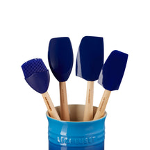 Le Creuset Spatula Set - with spatula holder - Premium - Azure - 5-piece