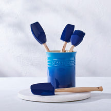 Le Creuset Spatula Set - with spatula holder - Premium - Azure - 5-piece