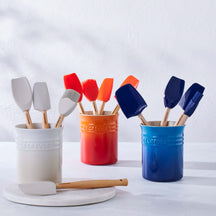 Le Creuset Spatula Set - with spatula holder - Premium - Azure - 5-piece