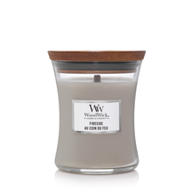 WoodWick Scented Candle Medium Fireside - 11 cm / ø 10 cm