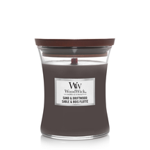 WoodWick Scented Candle Medium Sand & Driftwood - 11 cm / ø 10 cm