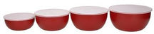 KitchenAid Mixing Bowl / Batter Bowl Core Emperor Red - with lids - 4 Pieces