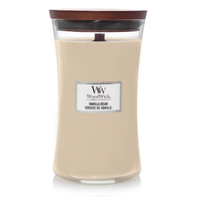 WoodWick Scented Candle Large Vanilla Bean - 18 cm / ø 10 cm