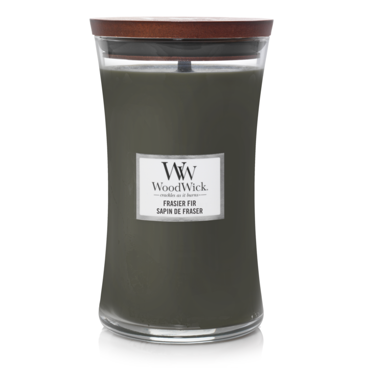 WoodWick Scented Candle Large Frasier Fir - 18 cm / ø 10 cm