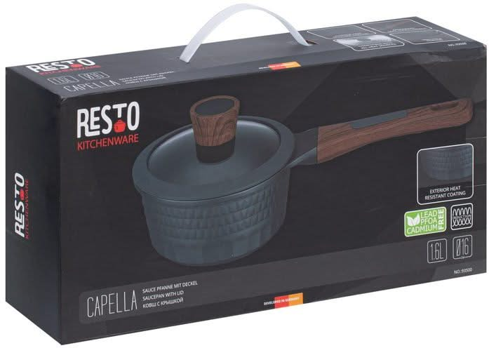 Resto Kitchenware Steelpan Capella - ø 16 cm / 1.4 liter - standaard anti-aanbaklaag