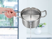 BK Saucepan - with lid - Q-linair Master Stainless Steel - ø 16 cm / 2 Liter