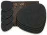 LIND DNA Giftset Placemats & Coasters Nupo - Leather - Black - 8-Piece Set