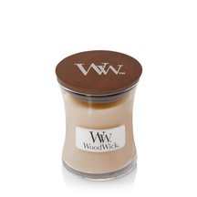 WoodWick Scented Candle Mini White Honey - 8 cm / ø 7 cm