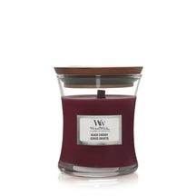 WoodWick Scented Candle Mini Black Cherry - 8 cm / ø 7 cm