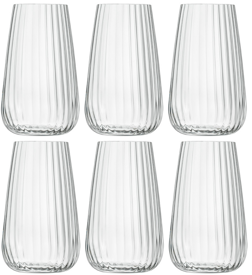 Luigi Bormioli Longdrinkglazen - Waterglazen - Cocktailglazen - Speakeasies - 570 ml - 6 Stuks