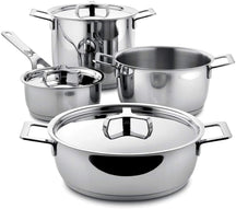 Alessi Pan Set Pots&Pans - AJM100S7 - 4-Piece - by Jasper Morrison