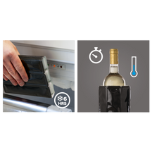 Vacu Vin Wine and Champagne Cooler Active Coolers - Sleeve - Platinum - 2 Pieces