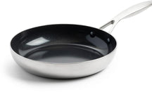 GreenPan Frying Pan Geneva - Stainless Steel - ø 24 cm - ceramic non-stick coating