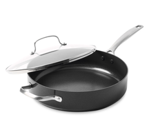 GreenPan Saute Pan - with lid - Copenhagen - Black - ø 28 cm / 4.3 Liter - ceramic non-stick coating