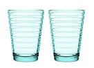 Iittala Glass Aino Aalto - Water green - 330 ml - 2 pieces