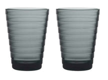 Iittala Glass Aino Aalto Dark Grey 330 ml - 2 Pieces