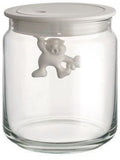 Alessi Voorraadpot Gianni A Little Man Holding On Tight - AMDR04 W - Wit - 700 ml - door Mattia Di Rosa