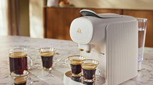 Alessi Koffiecupmachine Plisse - Geschikt voor L'OR Barista, Nespresso® Cups - LM9014/W - Wit