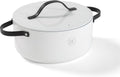 Be Living Braading Pan With Lid - Ø 28 Cm - Ceramic Anti -Piller - Suitable for all heat sources - White