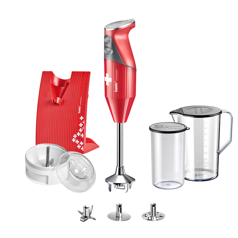 Bamix Staafmixer Set SwissLine - 200 W - Rood