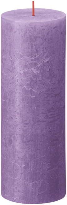 Bolsius Pillar Candle Rustic Vibrant Violet - 19 cm / ø 7 cm