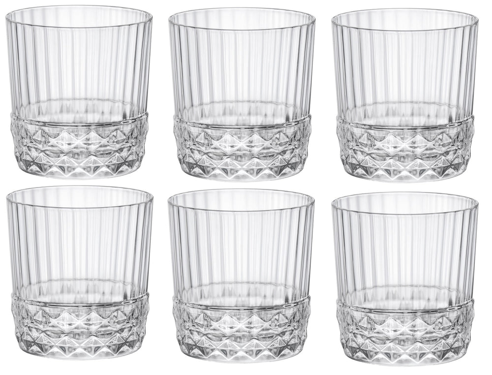 Bormioli Rocco Cocktailglazen / Whiskey Glazen / Waterglazen America 20's - 380 ml - 6 stuks