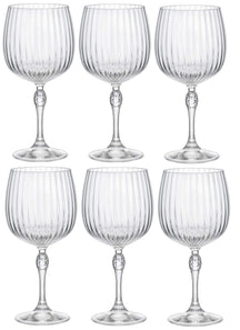 Bormioli Rocco Gin Tonic Glasses America 20's 740 ml - 6 Pieces