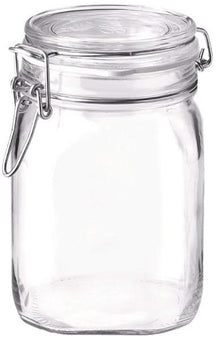 Bormioli Mason Jar Fido Square  - 11 x 11 cm  / 1 liter