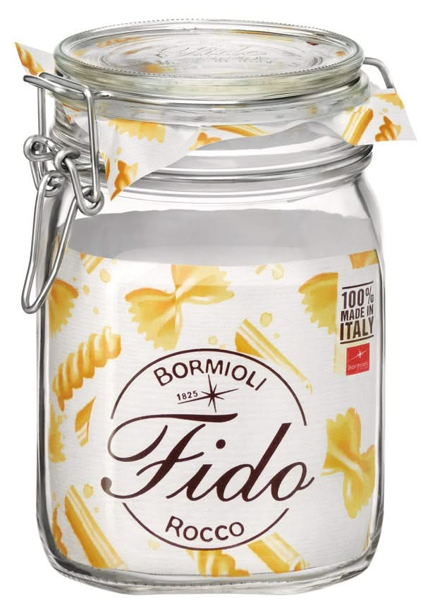 Bormioli Mason Jar Fido Square  - 11 x 11 cm  / 1 liter