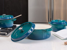 Sola Casserole - with lid - Blue - ø 24 cm / 3.2 Liter