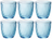 Bormioli Rocco Waterglazen Line - Blauw - 290 ml - 6 stuks