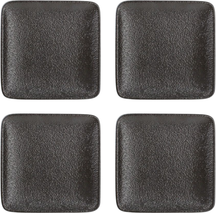 Fine2Dine PetitFour plate Dusk Black 10 x 10 cm - 4 pieces