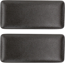 Fine2Dine Bord Dusk Zwart 22 x 10 cm - 2 stuks