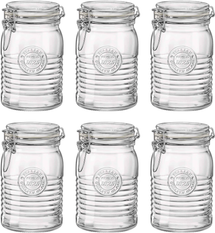 Bormioli Rocco Weckpot Officina 1825 - Ø 11 cm / 1 liter - 6 pieces